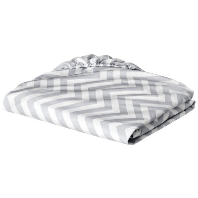 Circo® Fitted Crib Sheet - Grey Chevron