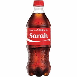 Share A Coke 20 oz Bottles