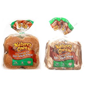 Natures Own 100% Wheat Buns