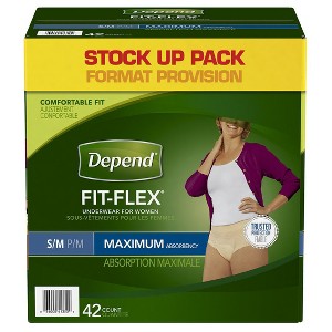 Depend Jumbo Packs