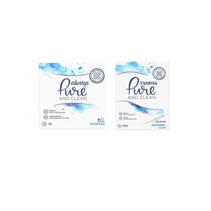 NEW Always & Tampax Pure & Clean