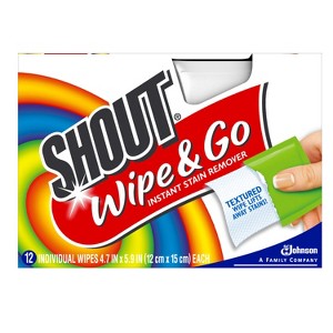Shout Wipe & Go 12 Ct