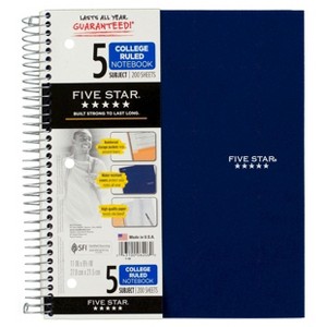Five Star College Rule Notebooks