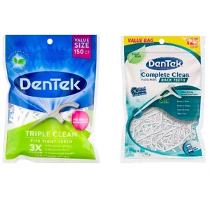 Dentek Flossers, Picks, & Brushes