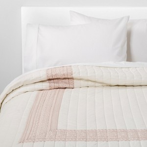 Threshold Cream Hotel Linen Quilt