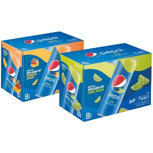 Pepsi Flavors sleek cans