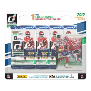 NFL Football 4 Pack + Foil Card